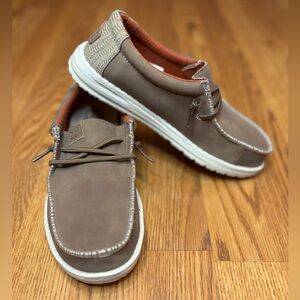 Hey Dude Wally Youth Craft Leather slip on shoes